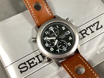 Lot 238 - Seiko SQ100 Chronograph Gent's Wristwatch, the...