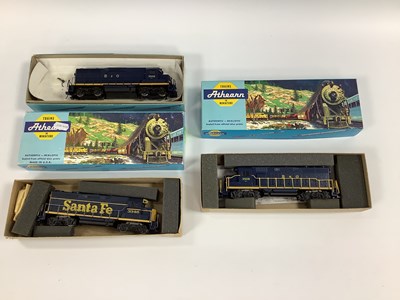 Lot 632 - Three Athearn 'HO' Gauge Boxed GP35 Bo-Bo...
