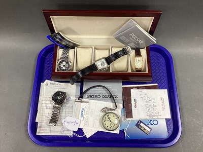 Lot 211 - Seiko Sports 150 Gent's Wristwatch, together...