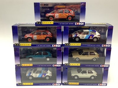Lot 719 - Seven Corgi Vanguards 1:43rd scale diecast...