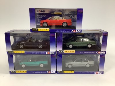 Lot 577 - Five Corgi Vanguards 1:43rd scale diecast...