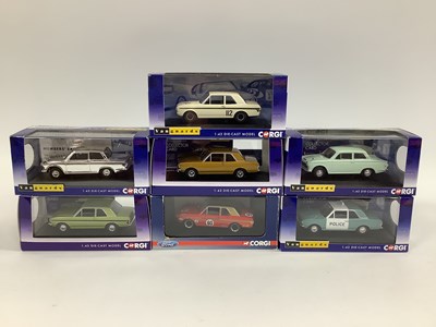 Lot 579 - Seven Corgi Vanguards 1:43rd scale diecast...