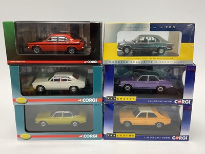 Lot 556 - Six Corgi Vanguards 1:43rd scale diecast model...
