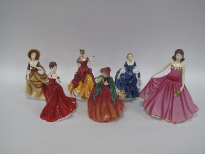 Lot 1264 - Six Royal Doulton "Pretty Ladies" Figurines,...