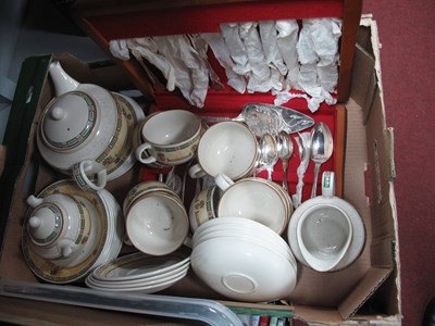 Lot 1074 - Canteen of Kings Pattern Cutlery, Balustrade...