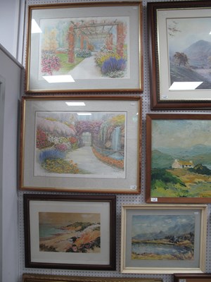 Lot 1504 - Four Framed Pictures: watercolour depicting...