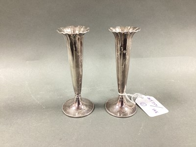 Lot 29 - Tezler; Pair of Swiss Small Spill Vases, each...