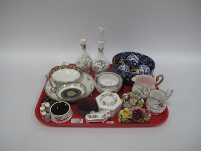Lot 1178 - Ceramics, including blue and white bowl with...