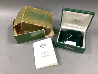 Lot 208 - Rolex; A Vintage Green Watch Box, (no watch)...