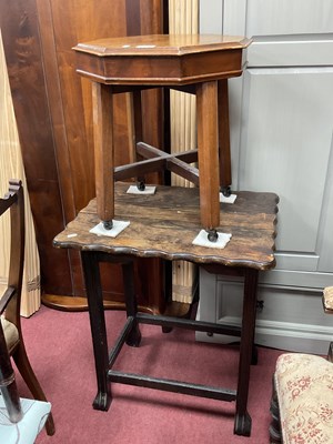 Lot 1583 - XIX Century Walnut Sewing Table, with a fitted...