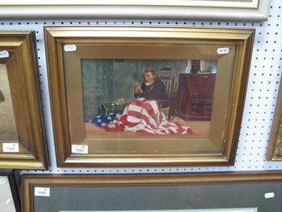 Lot 1523 - N. Jepsan 1916, Oil on Canvas of a Seated...