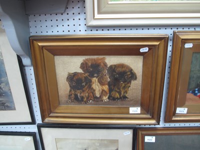 Lot 1524 - N. Jepsan 1918, oil on canvas, of three...