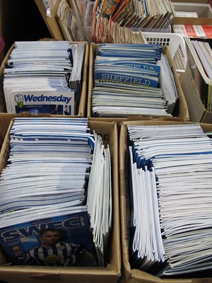 Lot 1158 - Sheffield Wednesday Home Programmes 1980s and...
