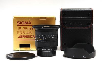 Lot 779 - Sigma 18-35mm f/3.5-4.5 Aspherical Lens,...