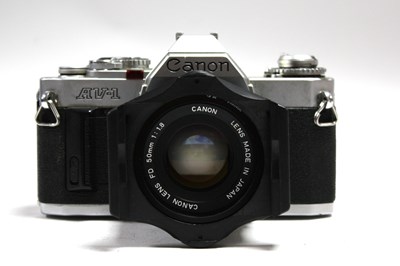 Lot 831 - Canon AV-1 35mm Film Camera No.429394 with...