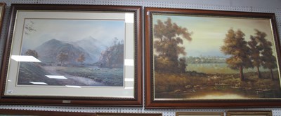 Lot 1505 - Gohans, Countryside Scene with Distant Church,...