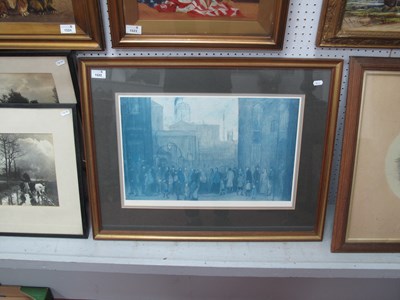 Lot 1522 - L. S. Lowry “Outside the Mill” Framed Limited...