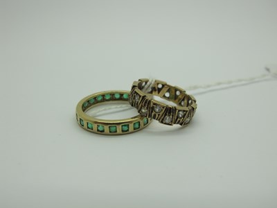 Lot 314 - A Modern Full Eternity Ring, allover inset,...