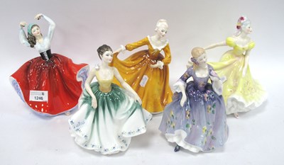 Lot 1246 - Royal Doulton Figurines, Cynthia, Nicola,...