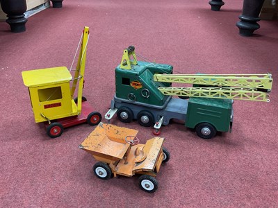 Lot 470 - Three Pressed Steel Toy Vehicles by Marx and...