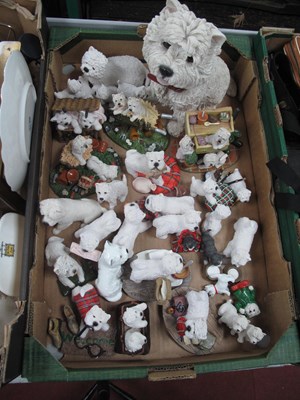 Lot 1067 - Highland Terrier Models in Resin, including...
