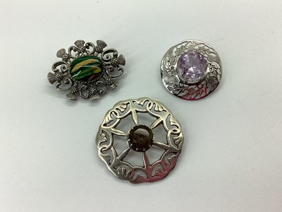 Lot 118 - A Scottish Hallmarked Silver Single Stone...