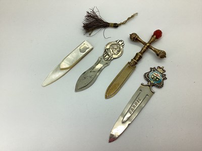 Lot 250 - Ontario Souvenir Bookmark, stamped "Sterling",...