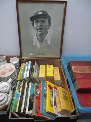 Lot 1017 - Cricket Books, including autographed examples...