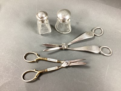 Lot 24 - Two Small Hallmarked Silver Topped Glass...