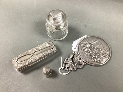 Lot 22 - A Hallmarked Silver Stoppered Glass Jar,...