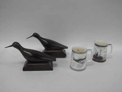 Lot 1329 - Collectables, including pair of wooden bird...