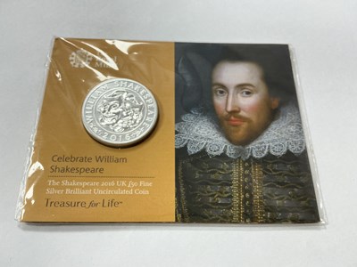 Lot 578 - 2016 UK Royal Mint Shakespeare Fine Silver...