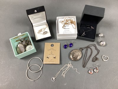 Lot 96 - Halmarked Silver Locket Pendants, further...