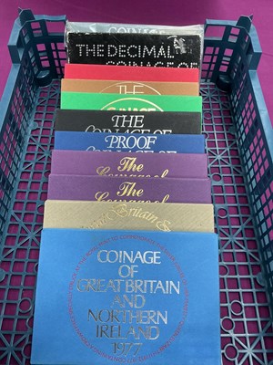Lot 393 - Eleven Royal Mint Proof Year Sets, includes...