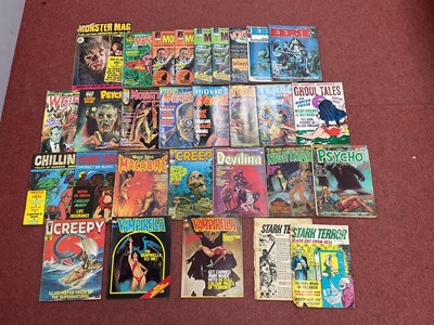 Lot 909 - Twenty Eight Horror magazines by Skywald,...