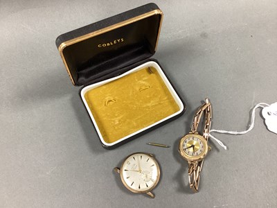 Lot 270 - A 9ct Gold Cased Gent's Wristwatch Head,...