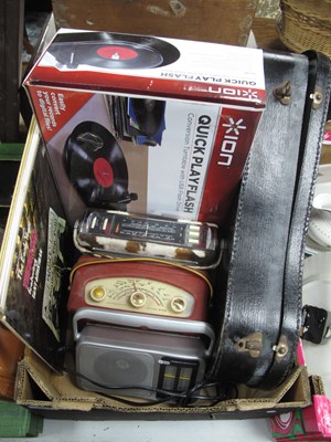 Lot 1058 - Ukulele Banjo, Ion Quick Play Flash turntable,...