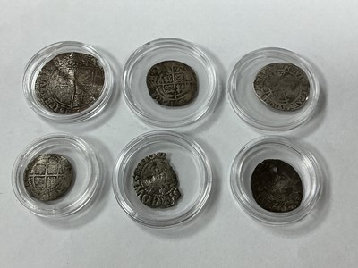 Lot 459 - Six GB Well Circulated Silver Hammered Coins,...