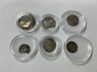 Lot 470 - Collection Of Six Silver Hammered Coins,...