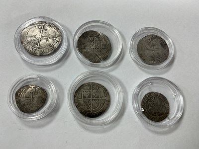 Lot 492 - Six Elizabeth I Silver Hammered Coins, various...