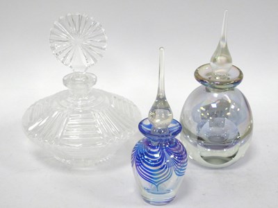 Lot 1256 - Three Glass Scent Bottles, including Lustrous,...