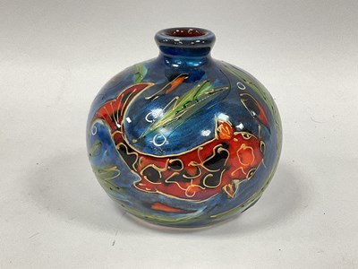 Lot 1239 - Anita Harris Koi Carp Vase of Spherical Form,...