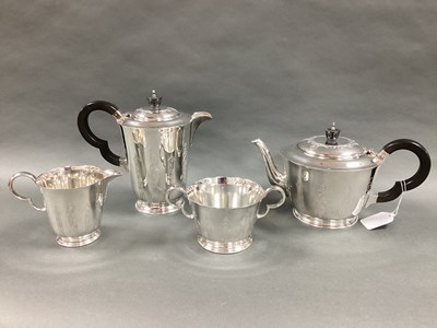 Lot 50 - A 1930's Hallmarked Silver Four Piece Tea Set,...