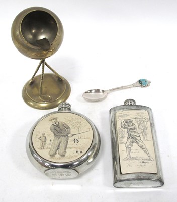 Lot 1320 - Silver-Plated Novelty Ashtray of Cauldron Form,...
