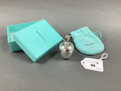 Lot 99 - Tiffany & Co; A Novelty Apple Trinket Pot,...