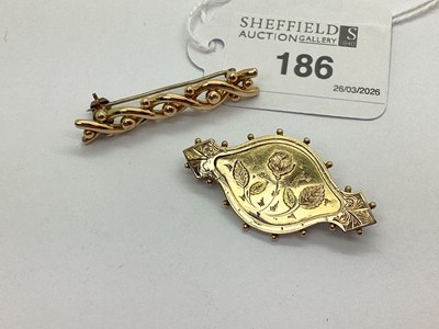 Lot 186 - A Victorian 9ct Gold Aesthetic Panel Brooch,...
