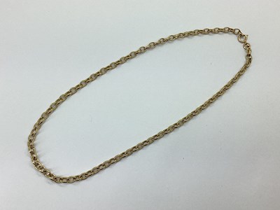 Lot 166 - A 9ct Gold Belcher Link Chain, of uniform...
