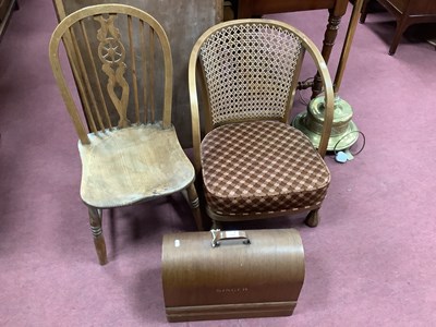 Lot 1628 - Nursing and Single Chiars, Singer sewing...