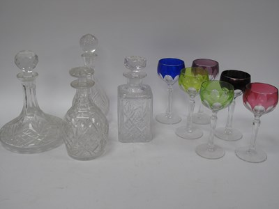 Lot 1222 - Ships Decanter, whisky and two others, set of...