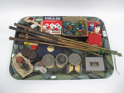 Lot 1433 - Playing Cards, Darts, Diabolo, marbles,...